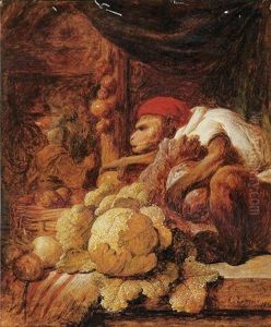 A Monkey In A Market