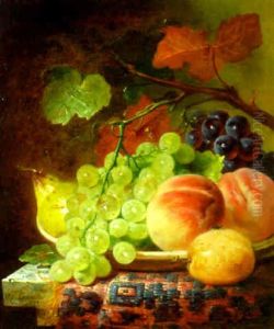 Fruits On A Draped Ledge