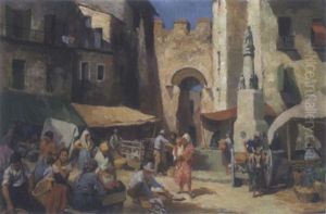 Reges Markttreiben by Egisto Lancerotto
