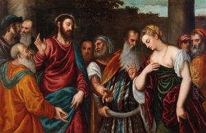 Christ And The Adulteress by Polidoro De Renzi