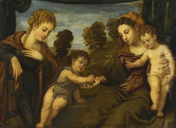 Madonna And Child With Saints Catherine And The Infant John The Baptist - view 1