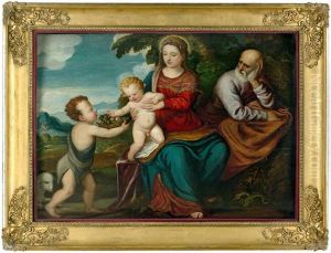 Die Hl. Familie Mit Dem Johannesknaben by Polidoro De Renzi
