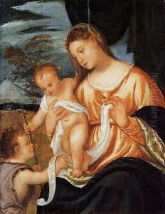 Madonna Con Bambino E San Giovannino Madonna Con Bambino E San Giovannino