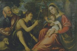 La Sacra Famiglia E S. Giovannino by Polidoro De Renzi