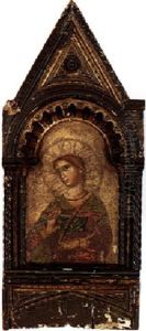 A Female Saint Holding The Martyr's Palm by Polidoro De Renzi
