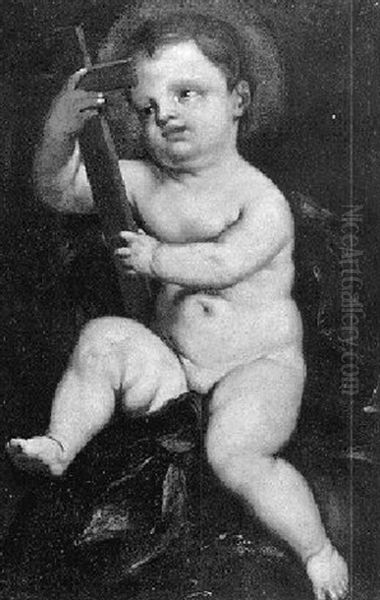 Infant Christ Holding The Cross - view 1