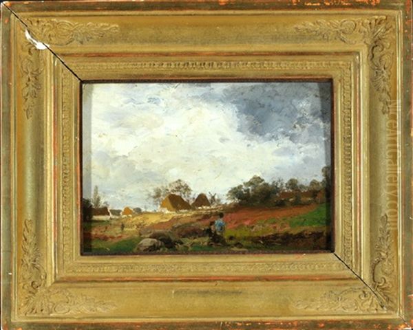 Weite Landschaft Mit Reetgedeckten Gehoften - view 1