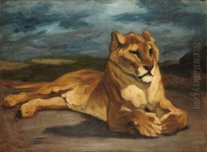 Lionne by Auguste Lancon