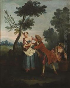 Les Quatre Saisons (4 Works) by Nicolas Lancret