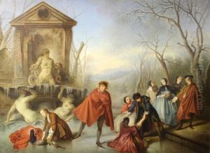 Les Patineurs by Nicolas Lancret