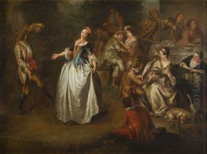 Dance Scene ("autumn") by Nicolas Lancret