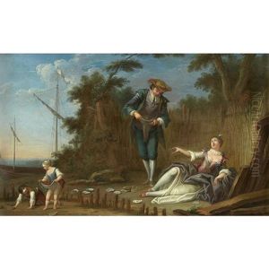 Courting Scene by Nicolas Lancret