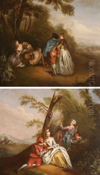 Gegenstucke: "l'escarpolette" Und "fete Champetre" - view 1