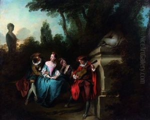 La Recreation Champetre by Nicolas Lancret