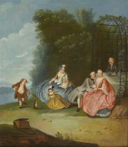 Le Dejeuner De Campagne by Nicolas Lancret