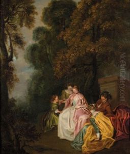 Scena Di Genere by Nicolas Lancret