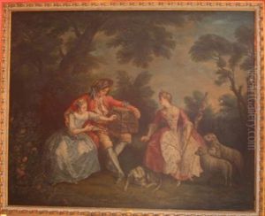 Les Amours Du Bocage by Nicolas Lancret