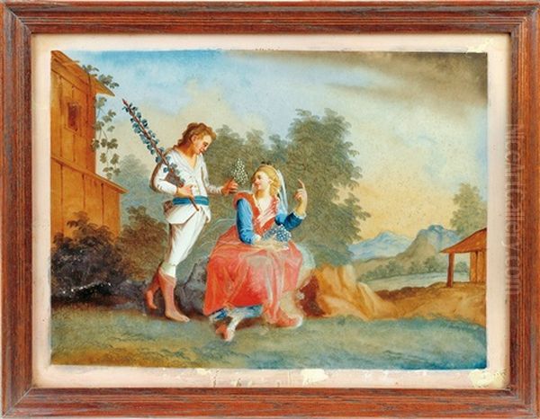 Hofisches Und Bukolisches Paar (pair) - view 1