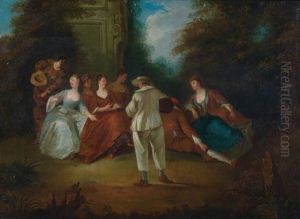 La Joye Du Theatre by Nicolas Lancret