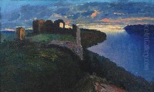 Pejzaz by Adolf, Abraham Behrman
