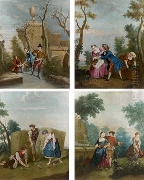 Allegorie Des Quatre Saisons (set Of 4) - view 1