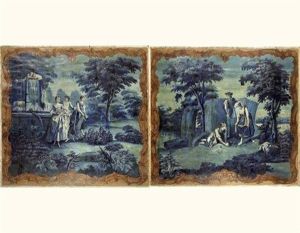 Allegorie Du Printemps Ou Les Jeunes Jardinieres (+ Allegorie De L'ete Ou Les Moissonneurs, Lrgr; Pair)