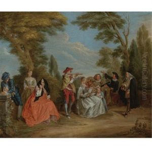 A Concert In The Park by Nicolas Lancret
