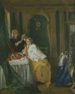 A Lady At Her Toillette by Nicolas Lancret
