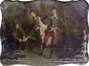 L'attache Du Patin by Nicolas Lancret