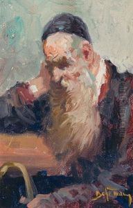 Thoughtful by Adolf, Abraham Behrman