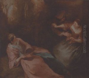 An Amorous Advance by Nicolas Lancret