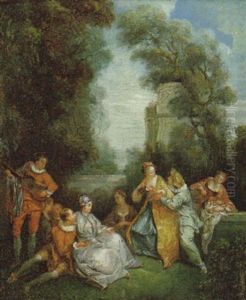 Une Fete Champetre by Nicolas Lancret
