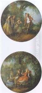 Le Jeu De Quille by Nicolas Lancret