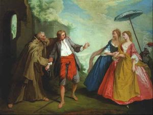 The Geese Of Brother Philip by Nicolas Lancret
