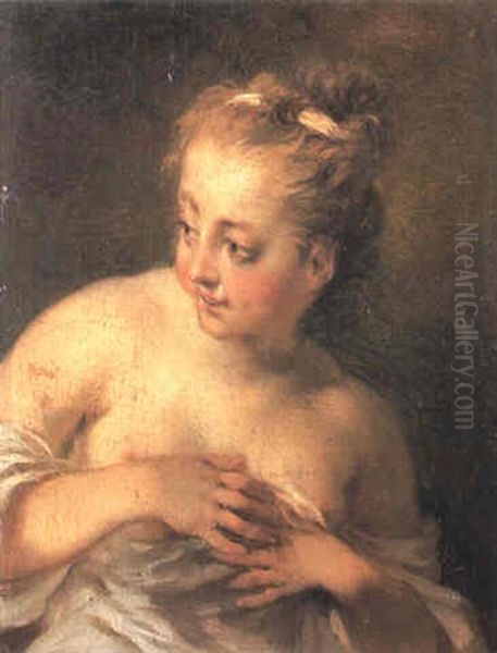 Young Woman Surprised At Her Toilet - view 1