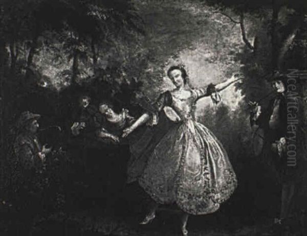 A Group Of Musicians Playing And A Yong Girl Dancing - view 1