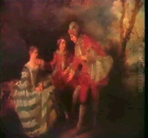 Les Deux Amis by Nicolas Lancret