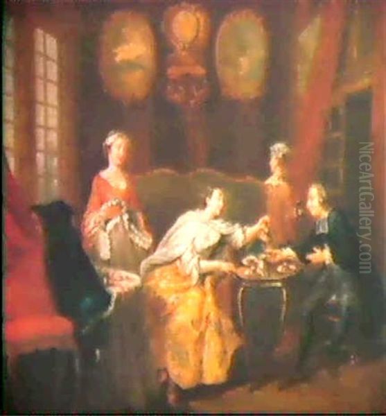 Teestunde Im Salon Einer Eleganten Dame - view 1