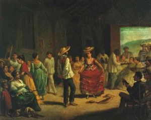 La Danza Blanca De Los Sombreros by Victor Patricio Landaluze
