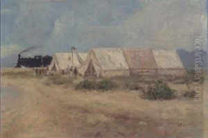 Surveyor's Camp by Sandor Landeau