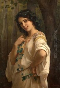 Jeune Femme Souriante by Charles Zacharie Landelle