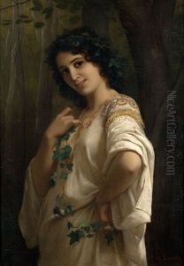 Jeune Fille A La Couronne De Lierre by Charles Zacharie Landelle