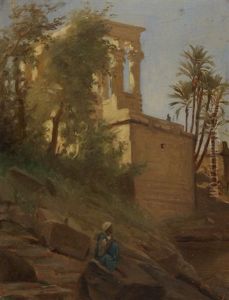 Vor Den Toren Einer Orientalischen Stadt by Charles Zacharie Landelle