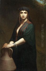 An Oriental Beauty by Charles Zacharie Landelle