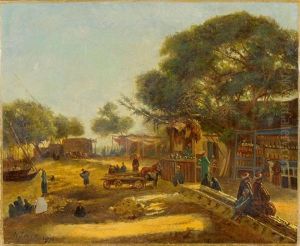 Le Marche Aux Potiers En Algerie