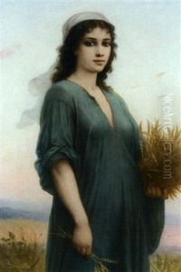 Femme Glaneuse Du Maghreb by Charles Zacharie Landelle