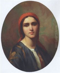 Jeune Fille Au Voile Rouge