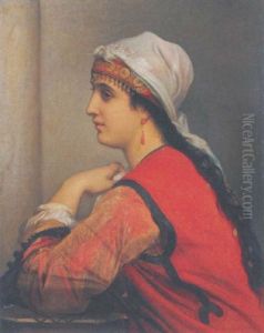 Portrat Einer Orientalerin by Charles Zacharie Landelle