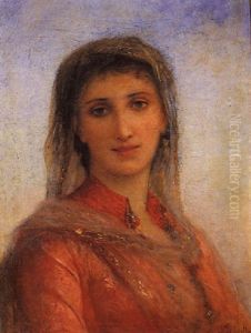 Femme Orientale by Charles Zacharie Landelle