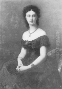 Madeleine Dulong De Rosnay, Comtesse Jacques De Fitz-james by Charles Zacharie Landelle